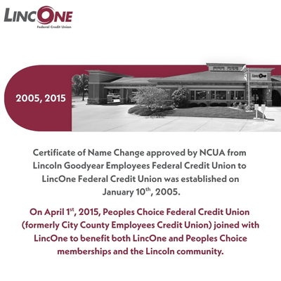 2010's History of LincOne Federal Credit Union