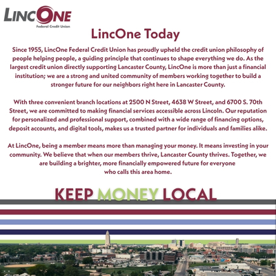 LincOne Federal Credit Union Today
