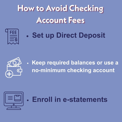The three step process to avoiding checking account fees