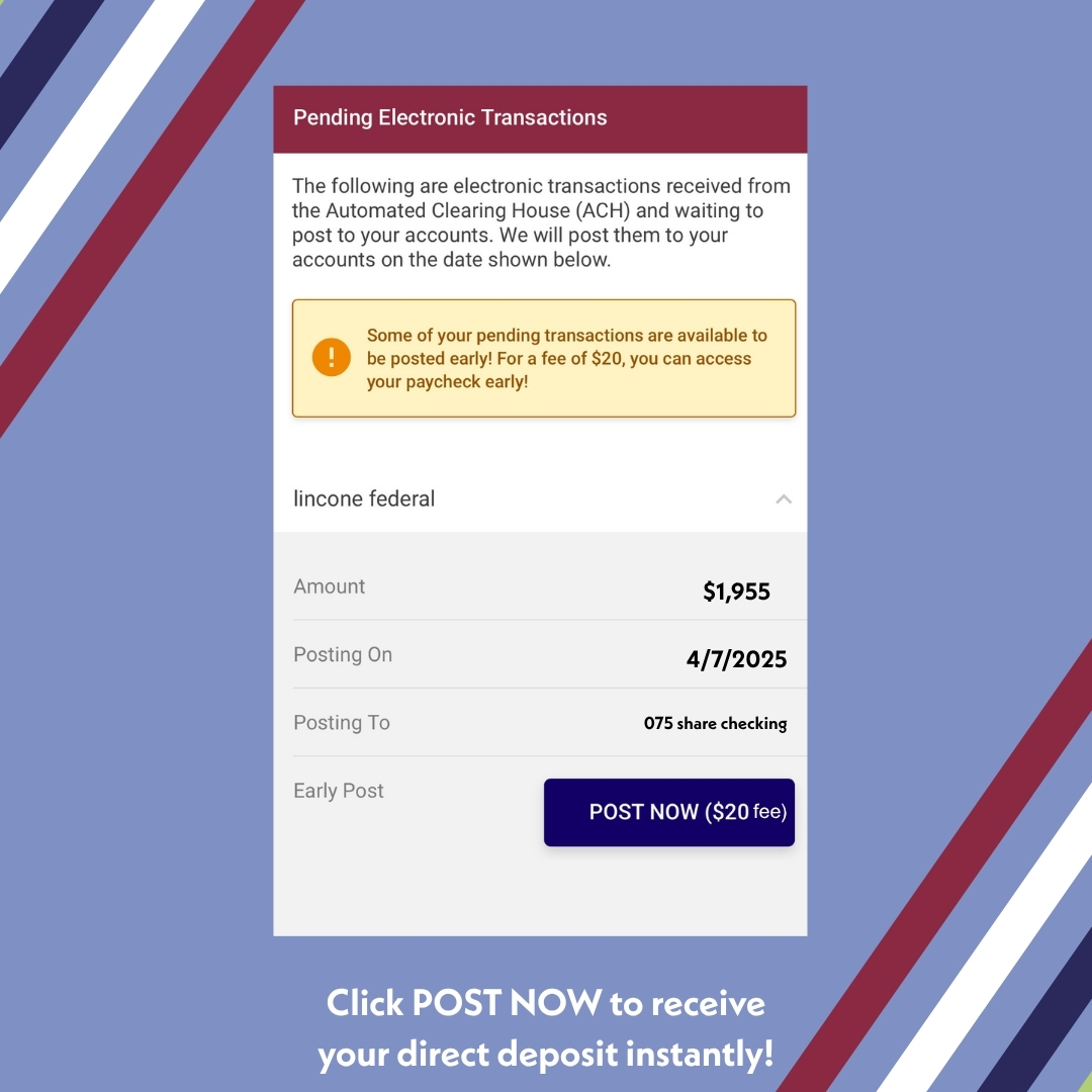 Click Post Now To Get Your Payday Early!