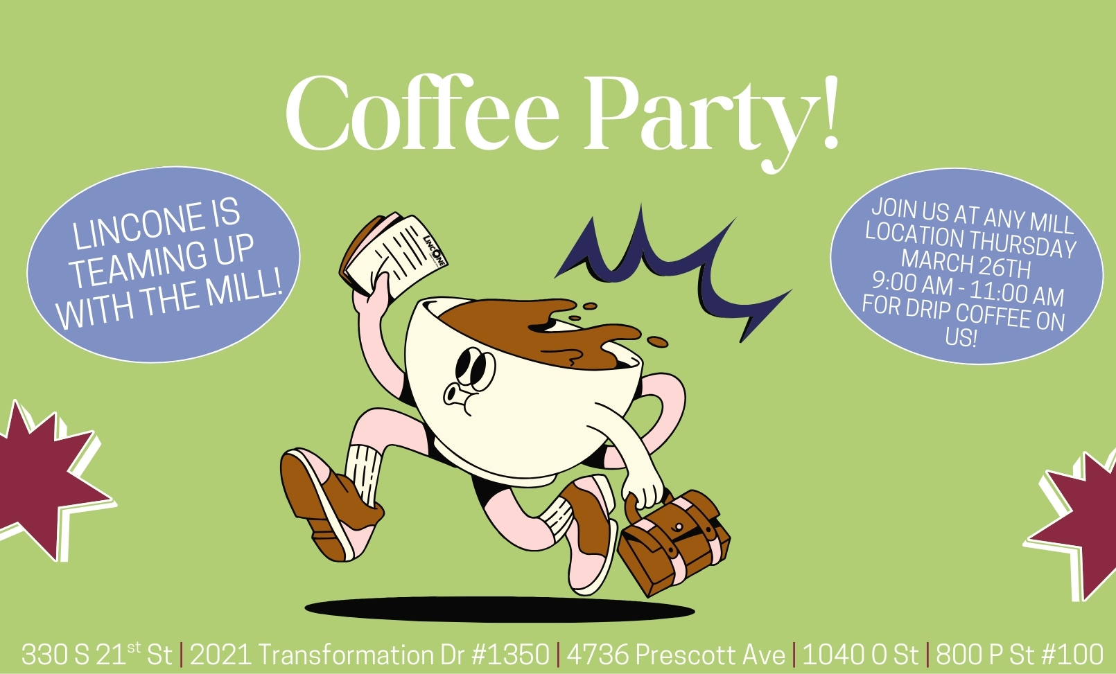 Join Us At The Mill on March 26th!