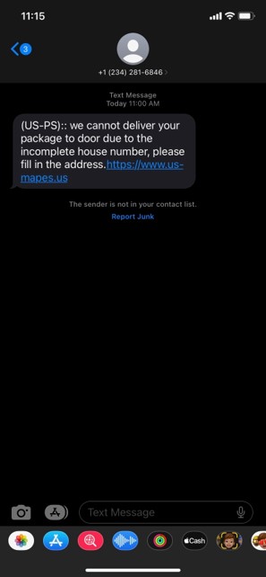 fraud text